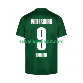 Jalkapallo Pelipaidat/Peliasut VfL Wolfsburg Mohamed Amoura 9 Kotipaita 2025-2026 Lyhythihainen